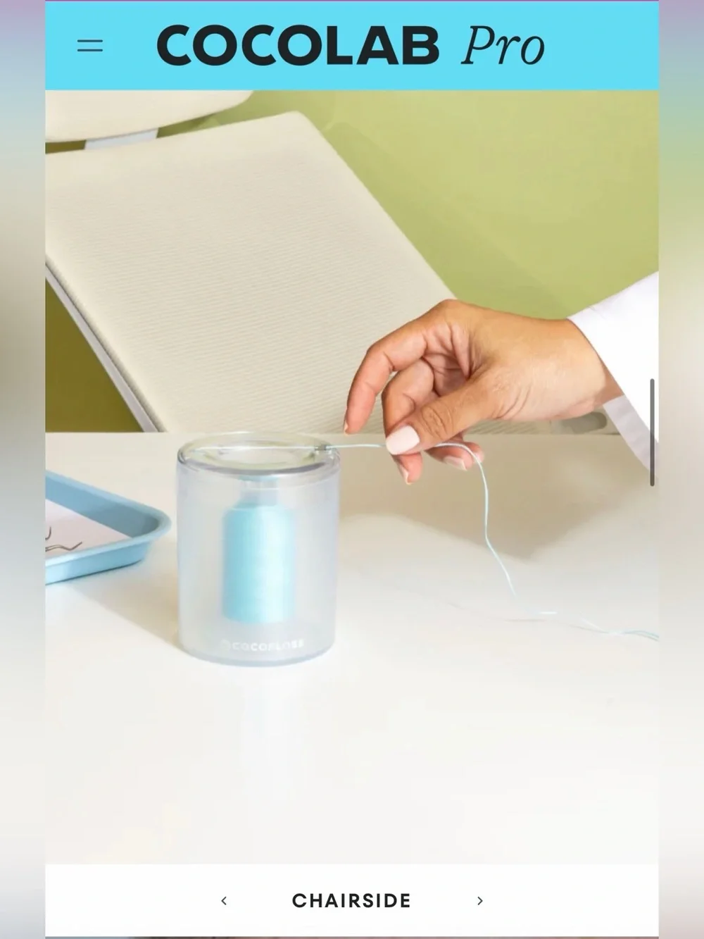 Blue Floss Dispenser